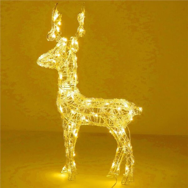 LED Sob - 42cm, 100LED, časovač, IP44, teplá bílá