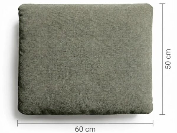 LÉTO -15% Kave Home Hnědý polštář Blok 50 x 60 cm