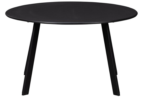 WOOOD Černý kovový zahradní stolek Fer ø 70 cm