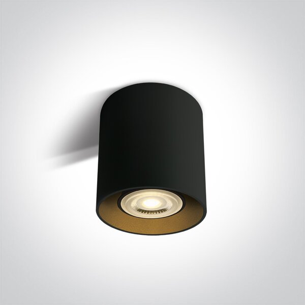 One Light Roda stropní světlo 1x10 W černá-mosaz 12105T/B