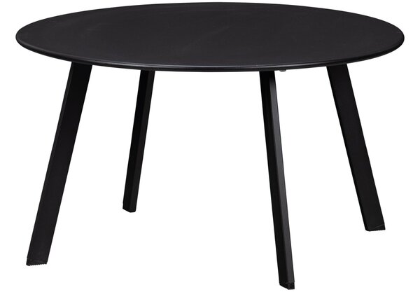 WOOOD Černý kovový zahradní stolek Fer ø 70 cm