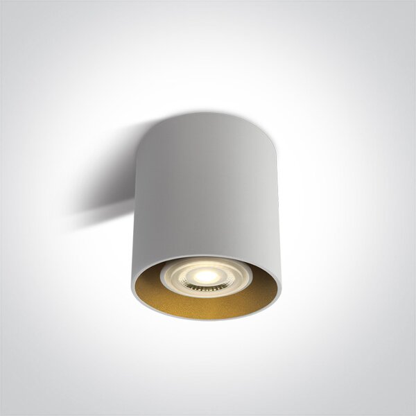 One Light Roda stropní světlo 1x10 W bílá-mosaz 12105T/W