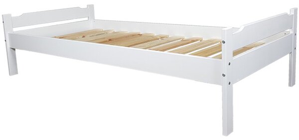 Jednolůžková postel 90 cm Lipo (bílá)