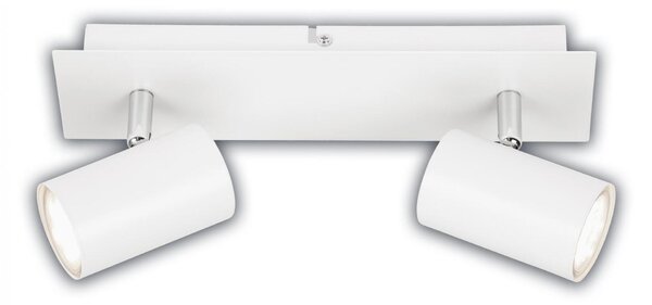 BRILONER Isil A LED stropní bodové svítidlo, třída A, 2-ramenné, 50.000h, nastavitelné, bílé 2840026