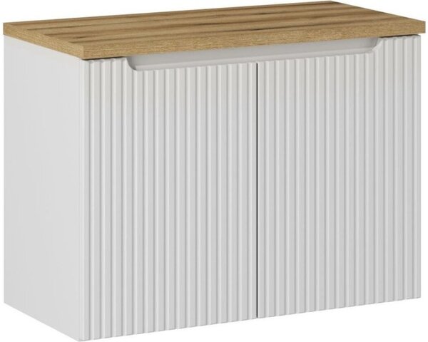 Comad Koupelnová sestava Nova White 80 cm se skříňkami a umyvadlem bílá/dub evoke