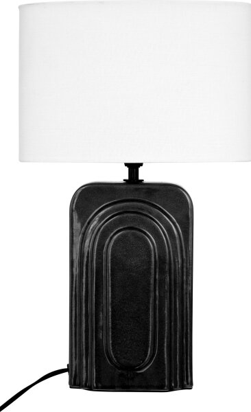 Atmosphera - Stolní lampa MONIA 1xE14/60W/230V černá/bílá