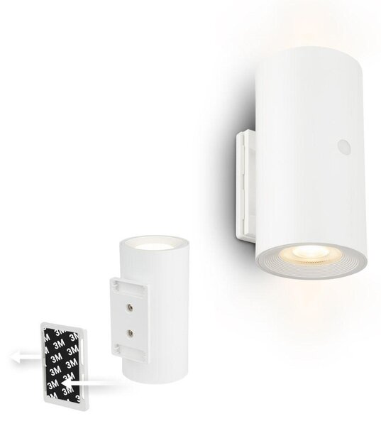 BRILONER Isy nástěnné svítidlo - 2W, 200lm, nabíjecí, LED, dotykový vypínač, stmívatelné, bílé 3942016