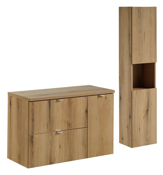 Comad Koupelnová sestava Nova Oak 90 cm se skříňkami dub coast evoke