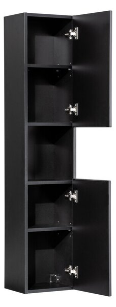 Comad Koupelnová sestava Nova Black 100 cm se skříňkami a umyvadlem černá/dub evoke