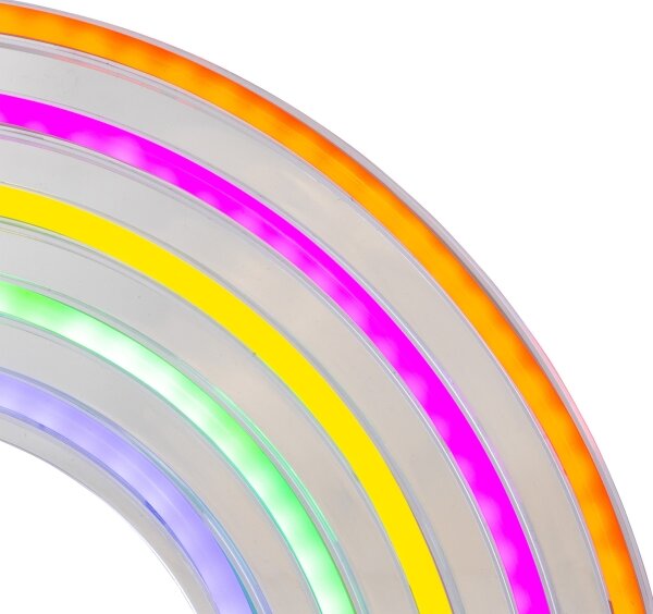 Atmosphera - LED Neonová nástěnná dekorace RAINBOW LED/5V