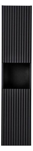 Comad Koupelnová sestava Nova Black 80 cm s umyvadlem, deskou a skříňkami černá/dub evoke