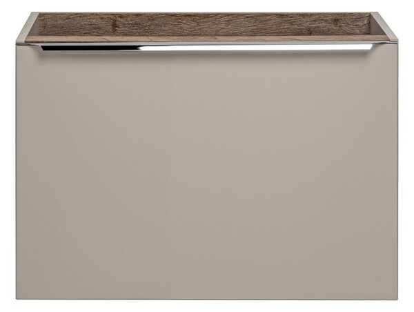 Comad Koupelnová sestava SantaFe 80 cm se skříňkami, umyvadlem a zrcadlem taupe/dub santa fe vintage