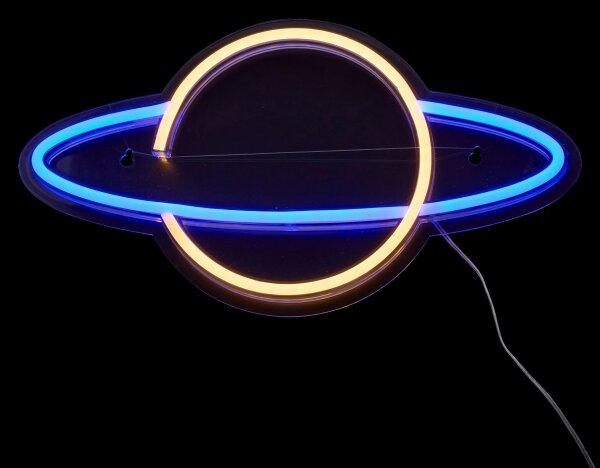 Atmosphera - LED Neonová nástěnná dekorace PLANET LED/5V