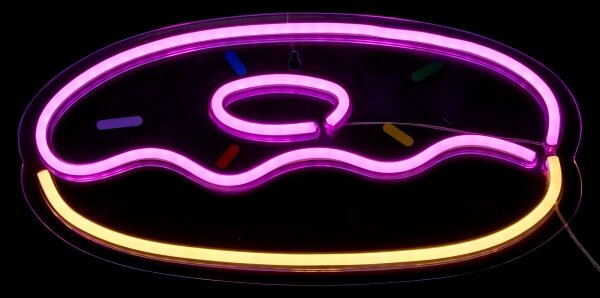 Atmosphera - LED Neonová nástěnná dekorace DONUT LED/5V