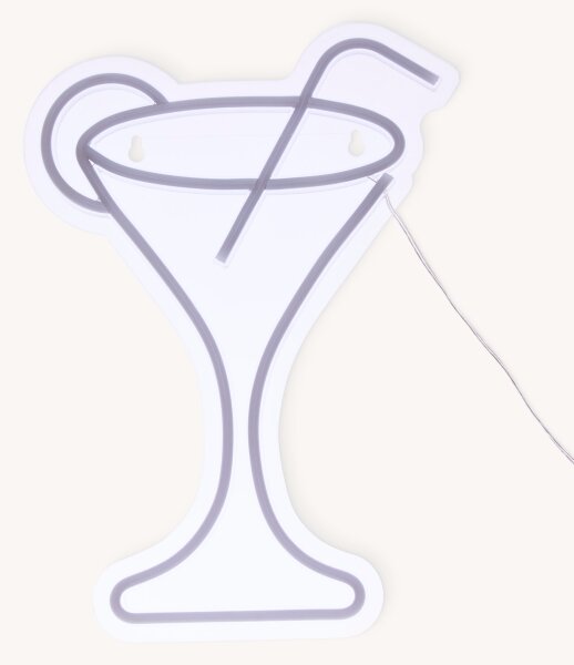 Atmosphera - LED Neonová nástěnná dekorace COCTAIL LED/5V