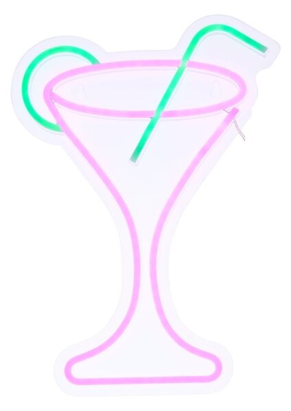Atmosphera - LED Neonová nástěnná dekorace COCTAIL LED/5V