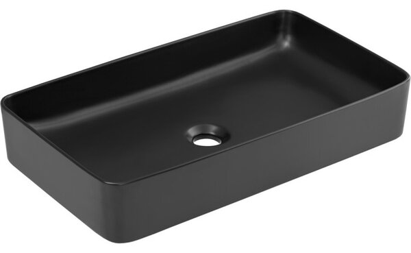 Comad Koupelnová sestava Ocean s deskou, umyvadlem a skříňkami 90 cm černá/dub olejovaný