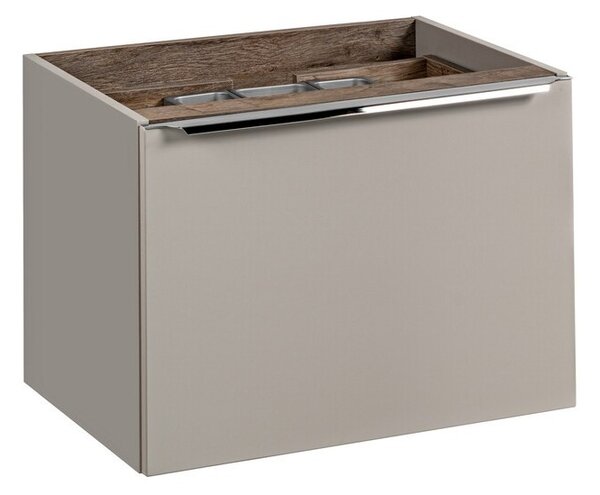 Comad Koupelnová sestava SantaFe 80 cm se skříňkami, umyvadlem a zrcadlem taupe/dub santa fe vintage