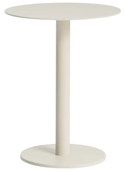 Kave Home Krémový hliníkový zahradní stolek Asinara ⌀ 40 cm