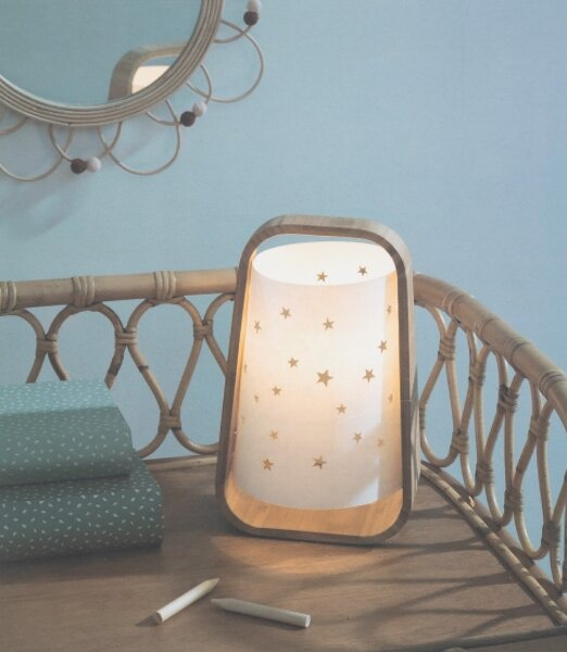 Atmosphera - Stolní lampa STARS 1xE14/40W/230V bambus