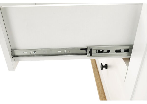 Komoda Leoras MZ11 (bílá + dub grand)