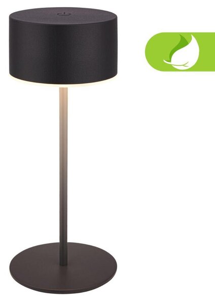 BRILONER Kira stolní lampička - 3W, 200lm, bezdrátová, LED, dotykový vypínač, stmívatelné, antracit 7629015