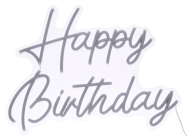 Atmosphera - LED Neonová nástěnná dekorace HAPPY BIRTHDAY LED/5V