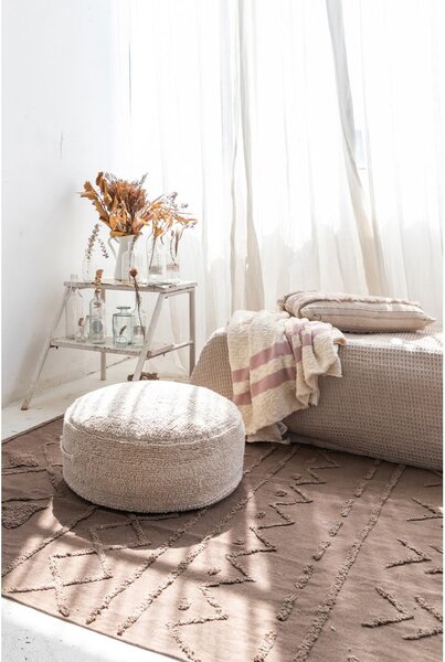 Krémový taburet Chill Natural – Lorena Canals