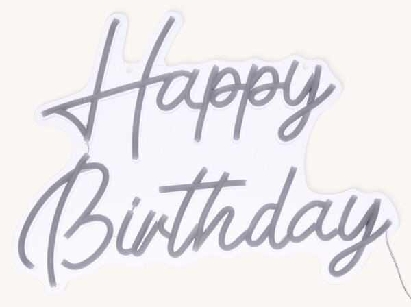 Atmosphera - LED Neonová nástěnná dekorace HAPPY BIRTHDAY LED/5V