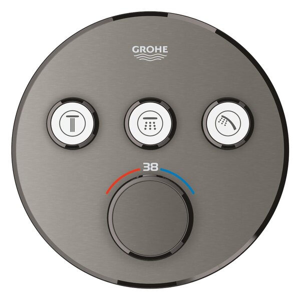 Grohe Grohtherm SmartControl vanová baterie pod omítku s termostatem Hard Graphite 29121AL0