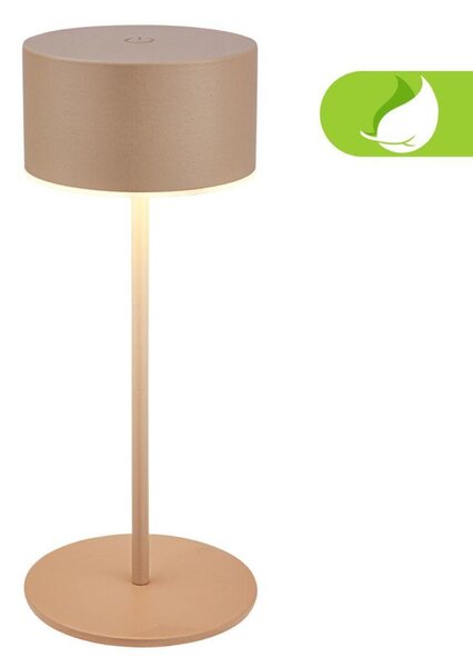 BRILONER Kira stolní lampička - 3W, 200lm, bezdrátová, LED, dotykový vypínač, stmívatelné, béžová 7629011