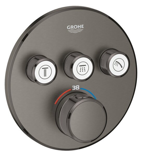 Grohe Grohtherm SmartControl vanová baterie pod omítku s termostatem Hard Graphite 29121AL0