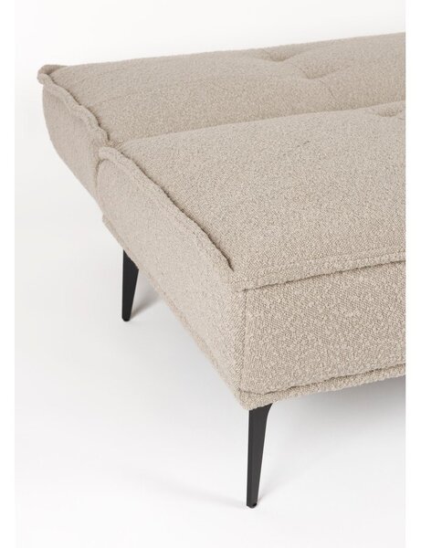Béžová rozkládací pohovka z textilie bouclé 184 cm Cielke – White Label