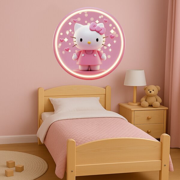 Dřevěný obraz s UV potiskem - Hello Kitty