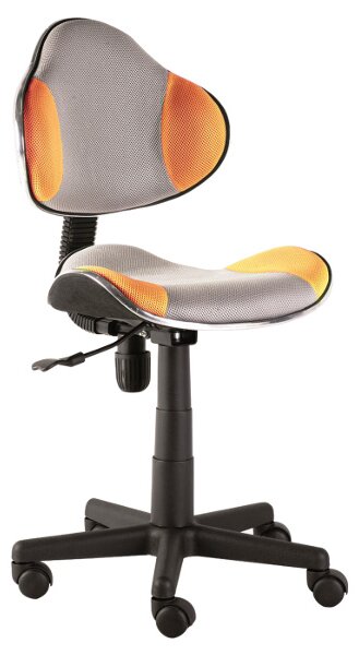 Dětská židle Q-G2, oranžová/šedá
