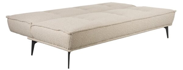 Béžová rozkládací pohovka z textilie bouclé 184 cm Cielke – White Label