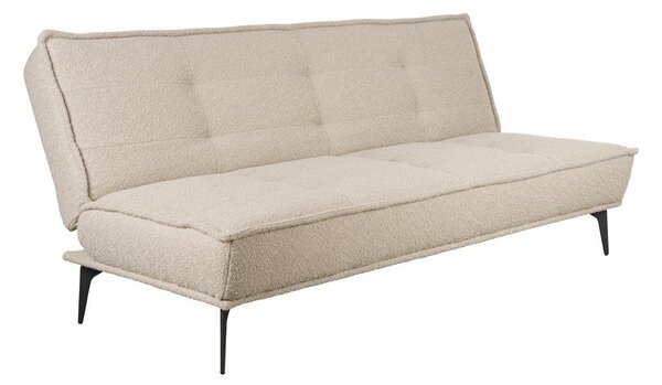 Béžová rozkládací pohovka z textilie bouclé 184 cm Cielke – White Label