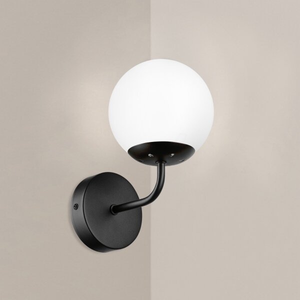 Brilagi - Nástěnná lampa MALIVA 1xE14/15W/230V černá/bílá