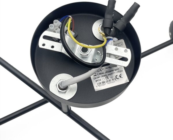 Brilagi - Přisazený lustr MALIVA 4xE14/15W/230V černá/bílá