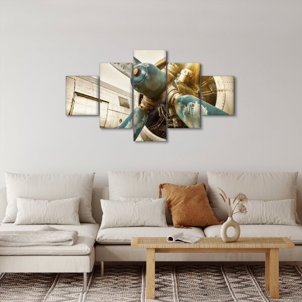 Obraz - Vrtule starého letadla (125x70 cm)