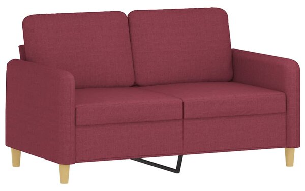 4dílná sedací souprava s poduškami vínová textil 3202068