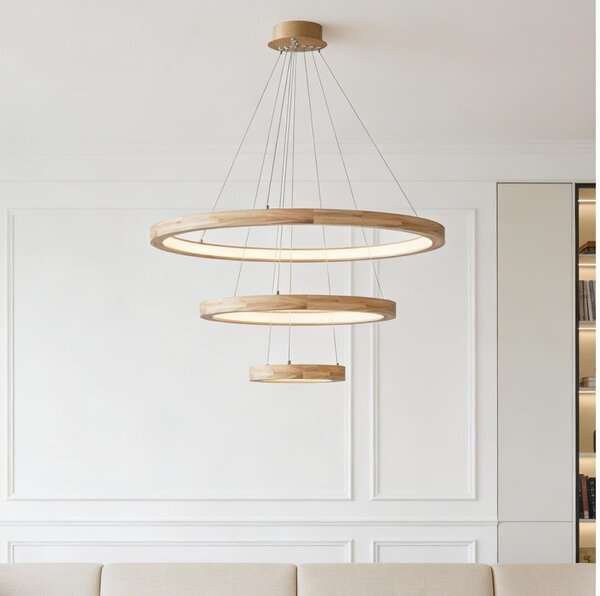 Brilagi - LED Lustr na lanku UMEA WOOD LED/45W/230V pr. 60 cm dřevo