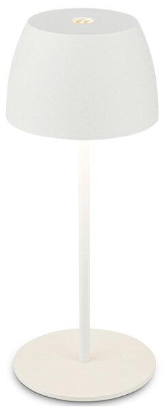 BRILONER LED nabíjecí stolní lampička Serina Mini, bezdrátová, 20cm, IP44, 2,5W, stmívatelné, dotykový vypínač, bílé 7503016