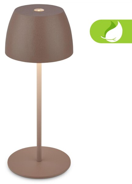 BRILONER LED nabíjecí stolní lampička Serina Mini, bezdrátová, 20cm, IP44, 2,5W, stmívatelné, dotykový vypínač, písková hnědá 7503012