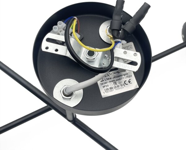 Brilagi - Přisazený lustr MALIVA 4xE14/15W/230V černá/kouřová