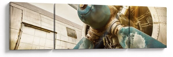 Obraz - Vrtule starého letadla (170x50 cm)