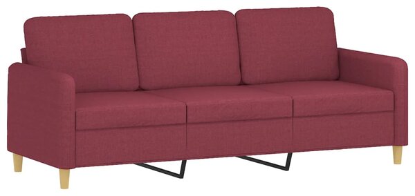 4dílná sedací souprava s poduškami vínová textil 3202068