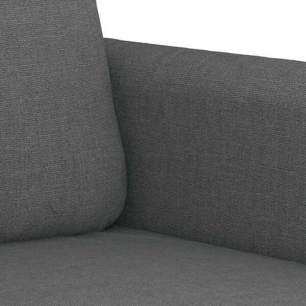 4dílná sedací souprava s polštáři tmavě šedá textil 3202079