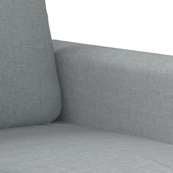 4dílná sedací souprava s polštáři světle šedá textil 3202078