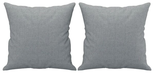3dílná sedací souprava s polštáři světle šedá textil 3202070